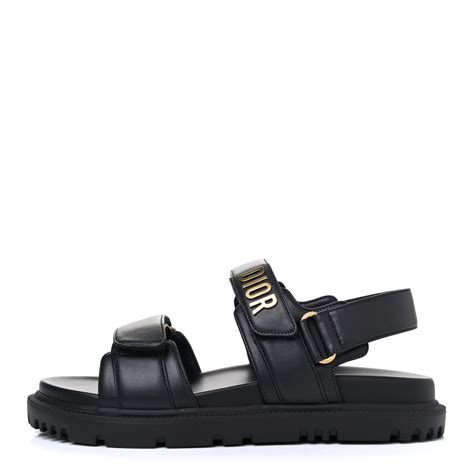 dior black chunky sandals|christian Dior ladies sandals.